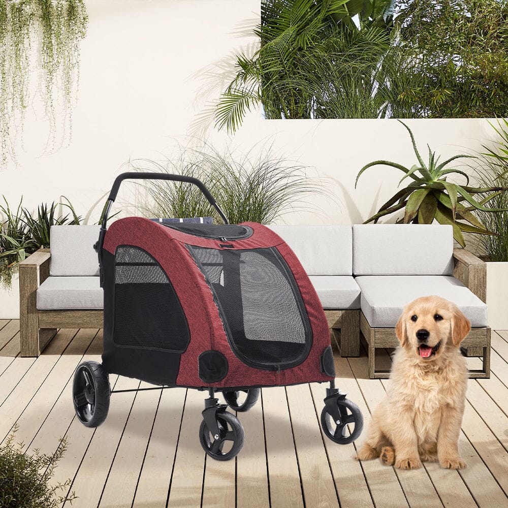 Pets Mood Collapsible Pet Stroller for Cats and Dogs Living and Home 