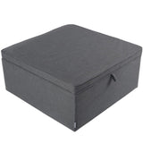 Linen Upholstered Storage Ottoman Footstool Living and Home 