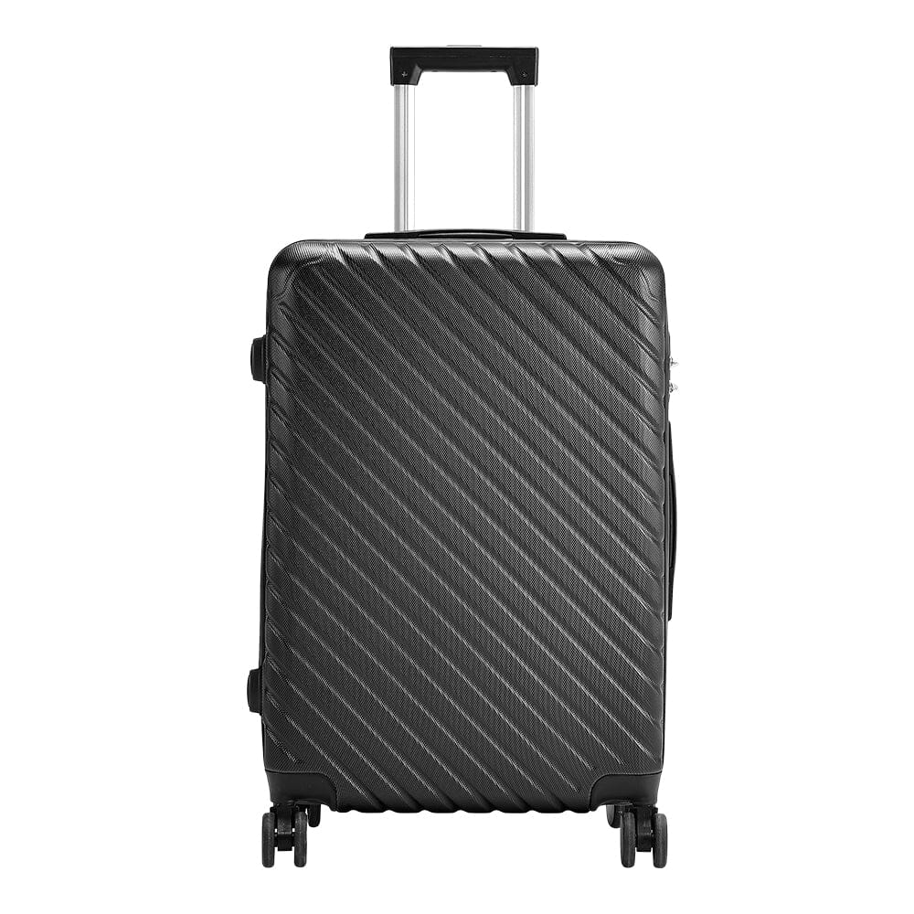 20/24/28 Inch Lightweight Hardside Slash Texture Travel Suitcase with Spinner Wheels Travel Suitcases Living and Home 