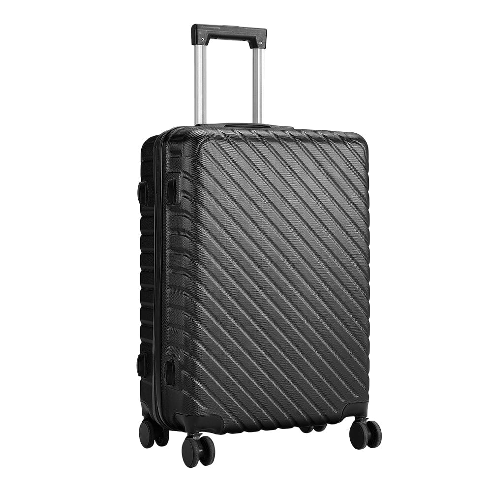 20/24/28 Inch Lightweight Hardside Slash Texture Travel Suitcase with Spinner Wheels Travel Suitcases Living and Home 