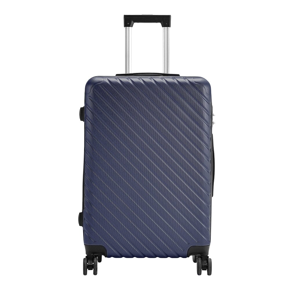 20/24/28 Inch Lightweight Hardside Slash Texture Travel Suitcase with Spinner Wheels Travel Suitcases Living and Home 