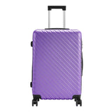 20/24/28 Inch Lightweight Hardside Slash Texture Travel Suitcase with Spinner Wheels Travel Suitcases Living and Home 