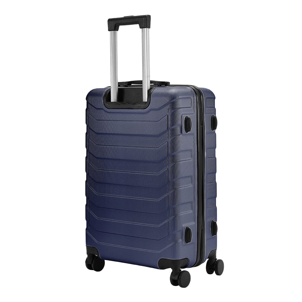 24 Inch Black/Blue/Grey Rolling Hardshell Luggage Travel Suitcase Travel Suitcases Living and Home 