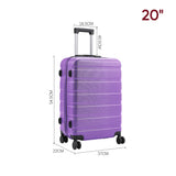 20/24/28 Inch Hardshell Rolling Luggage Trolley Travel Case Travel Suitcases Living and Home 