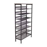 8-Tier Mesh Shelves Shoe Rack Living and Home 