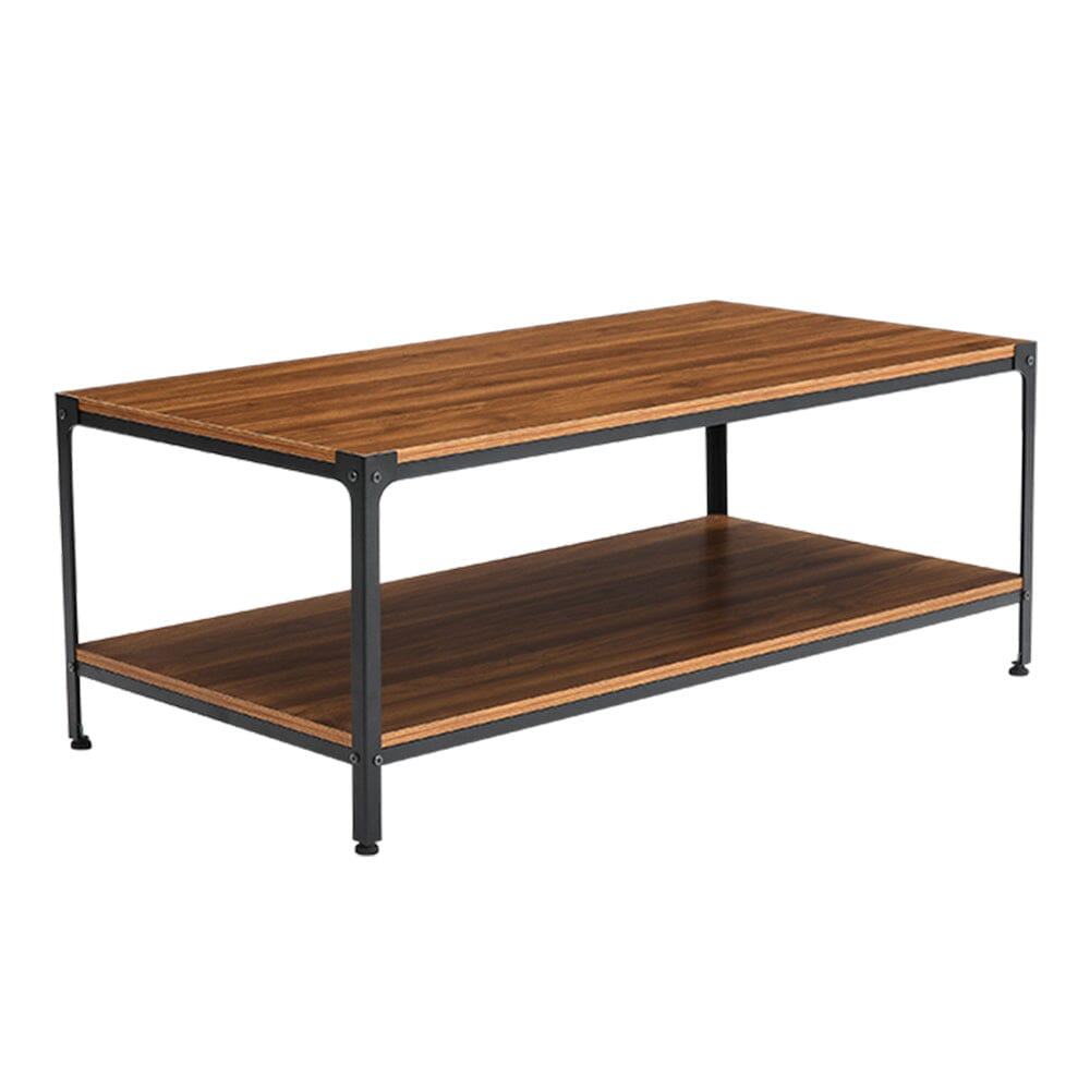 Direct 2-Tier Walnut Finish Coffee Table Living and Home 