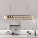 Lightsin Gold Crystal Ring LED Pendant Light Modern Chandelier Ceiling Lighting Lightsin UK 