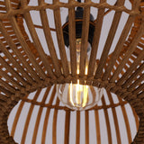 Lightsin Natural Bamboo Woven Round Pendant Light for Warm Interiors Lightsin UK 