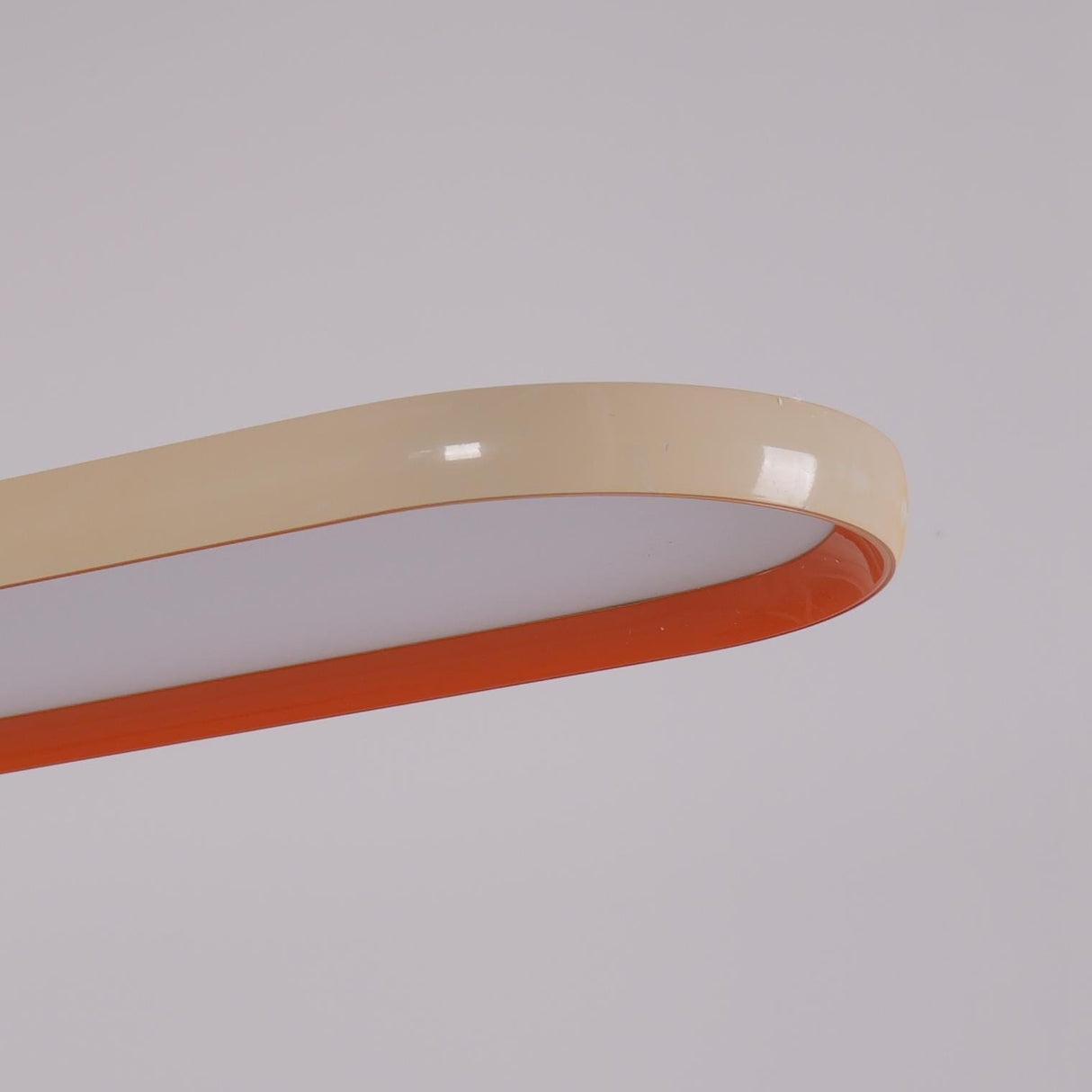 Lightsin Ivory and Orange Modern LED Pendant Light with Sleek Oval Design Lightsin UK 