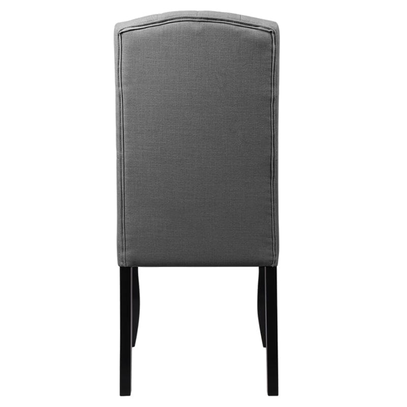 107cm Height Set of 2 Comfortable Linen Buttoned Dining Chairs Dining Chairs Living and Home 