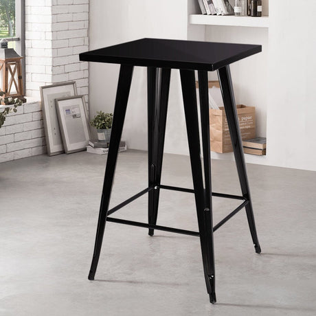 Metal Industrial Style Square Table Bar High Table Living and Home 