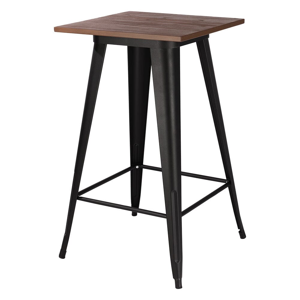 Metal Industrial Style Square Table Bar High Table Living and Home 