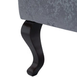 100cm Wide Grey Velvet Upholstery Storage Bench Footstool Storage Footstools & Benches Living and Home 