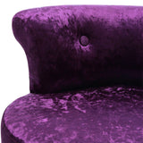 Velvet Upholstery Round Accent Chair Dressing Stool Dressing Table Stools Living and Home 