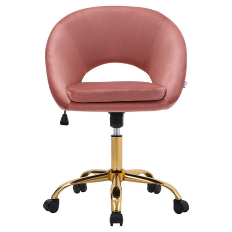 Velvet Swivel Office Chair Height Adjustable Home Office Chairs Living and Home 