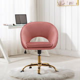 Velvet Swivel Office Chair Height Adjustable Home Office Chairs Living and Home 