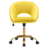 Velvet Swivel Office Chair Height Adjustable Home Office Chairs Living and Home 