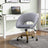 Velvet Swivel Office Chair Height Adjustable Home Office Chairs Living and Home Grey 