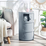 Componibili Round Storage Unit with 3 Elements Storage Drawers Living and Home 