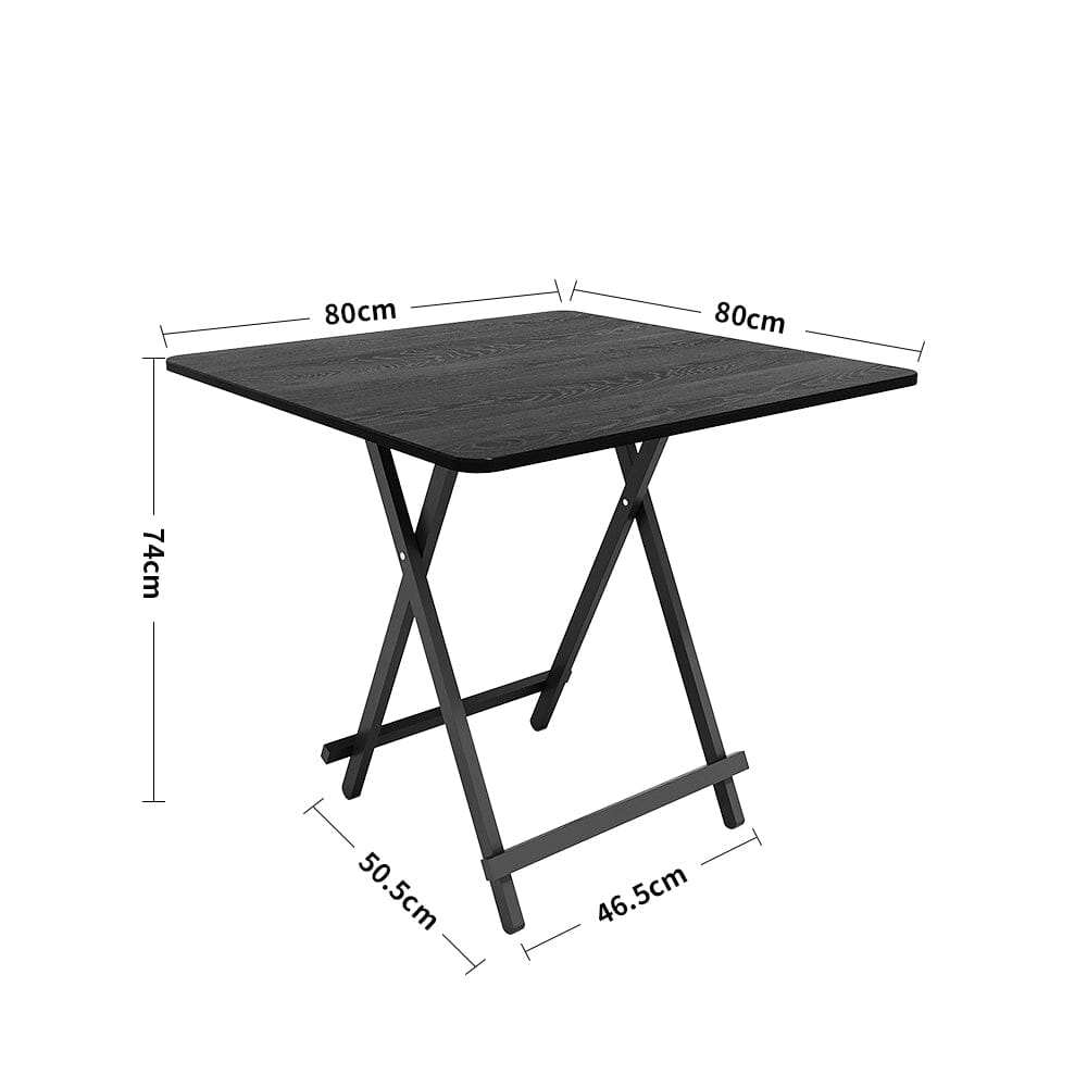 White Wooden Folding Dining Table with Metal Legs Dining Tables Living and Home 