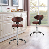 Adjustable Brown Work Stools with Soft Padding, Set of Two Living and Home 