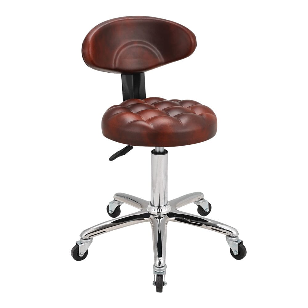 Adjustable Brown Work Stools with Soft Padding, Set of Two Living and Home 