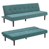 172cm Green Sofa Bed Contemporary Convertible Upholstered Sofa Beds Living and Home 