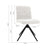 2Pcs Plush Breakfast Bar Stools Living and Home White 