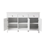 Classic White Large Storage Cabinet Living and Home 