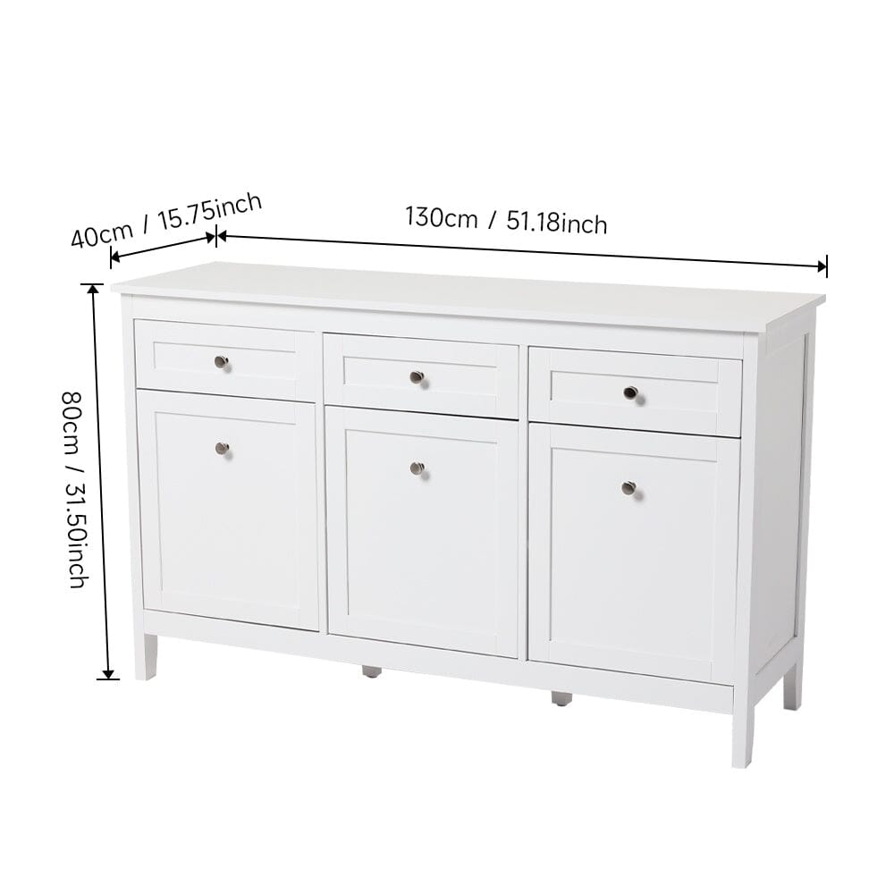 Classic White Large Storage Cabinet Living and Home 