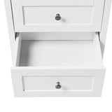 Classic White Wooden 4-Drawer Storage Cabinet Living and Home 