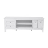 Classic White Wooden TV Stand Living and Home 