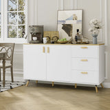 Modern Accent Storage Cabinet with Doors and Drawers Living and Home 