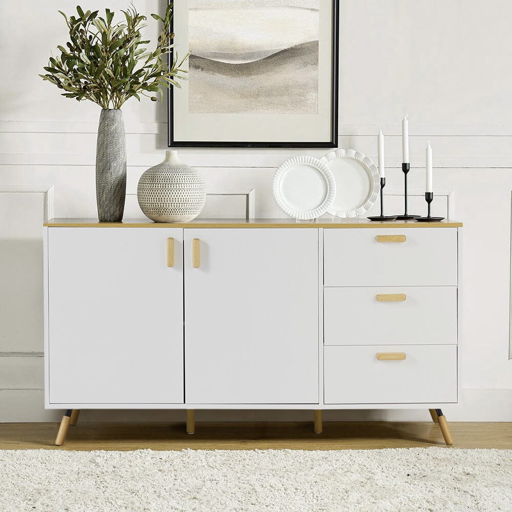 Modern Accent Storage Cabinet with Doors and Drawers Living and Home 