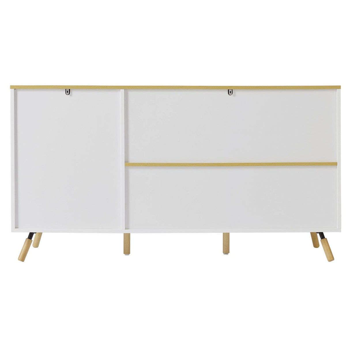 Modern Accent Storage Cabinet with Doors and Drawers Living and Home 