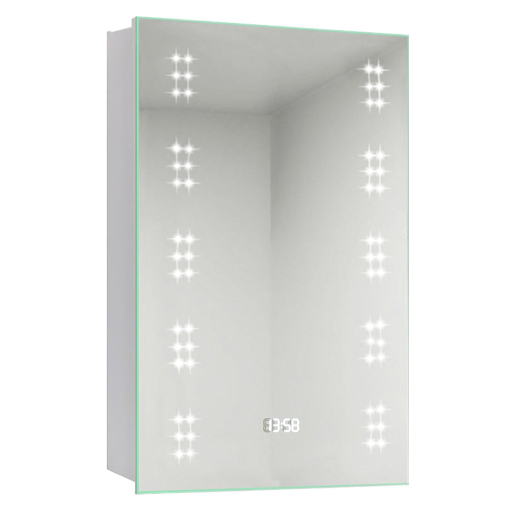 700x500MM LED Illuminated Mirror Cabinet with Shaver Socket&Demister Pad Bathroom Mirror Cabinets Living and Home 