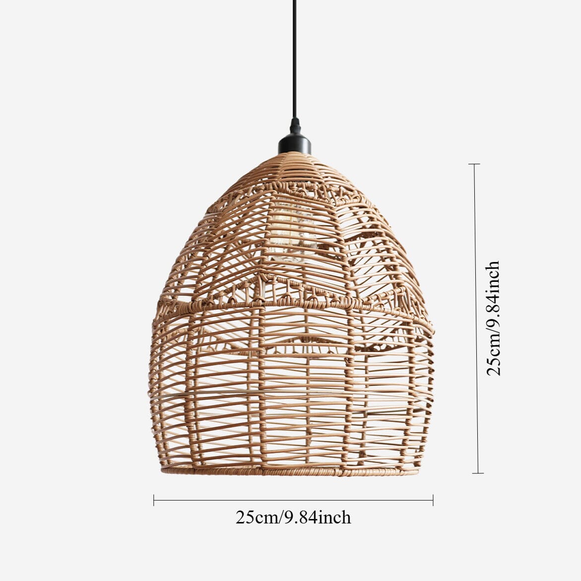 Lightsin Handcrafted Rattan Ambient Pendant Light Lightsin UK 