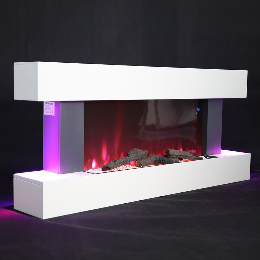 Contemporary Wall Mounted/Freestanding Fireplace Mantel for Living Room Fireplace Suites Living and Home 