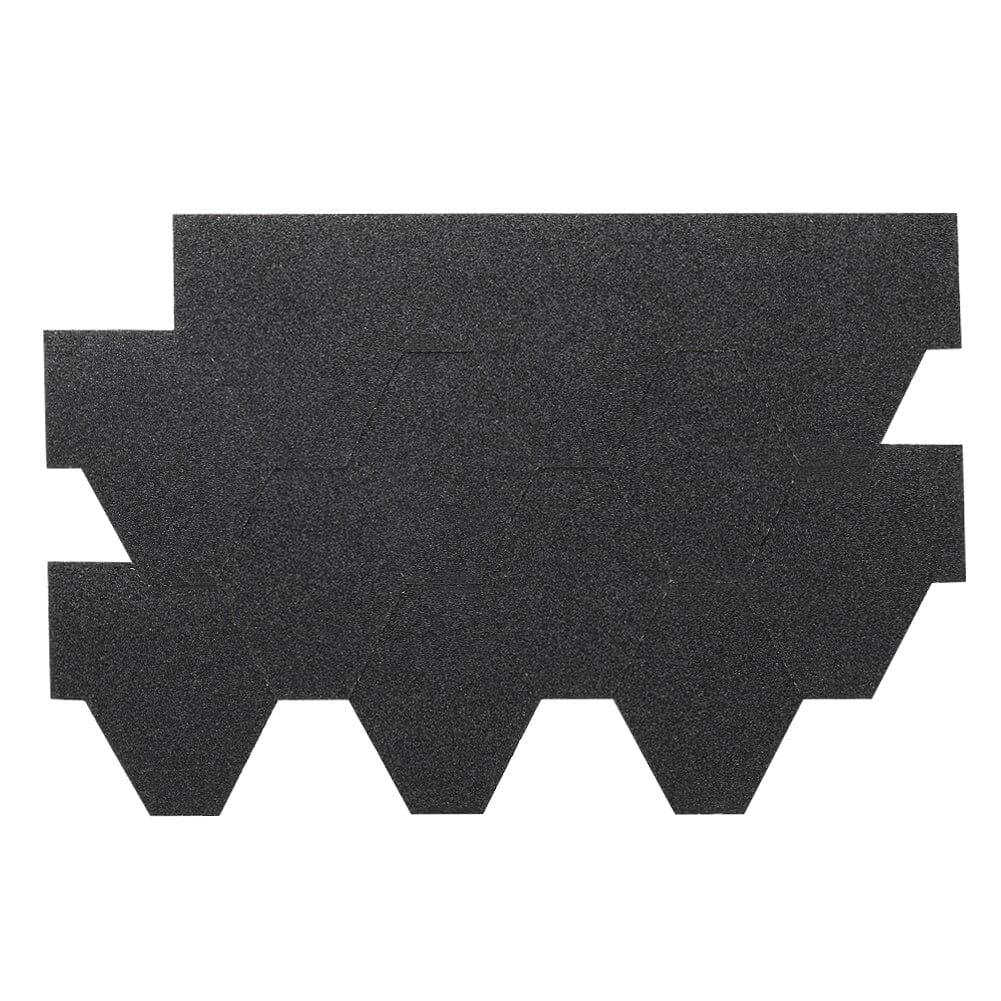 18Pcs Asphalt Shingles Bitumen Roofing Hexagon Shape Roofing Living and Home 