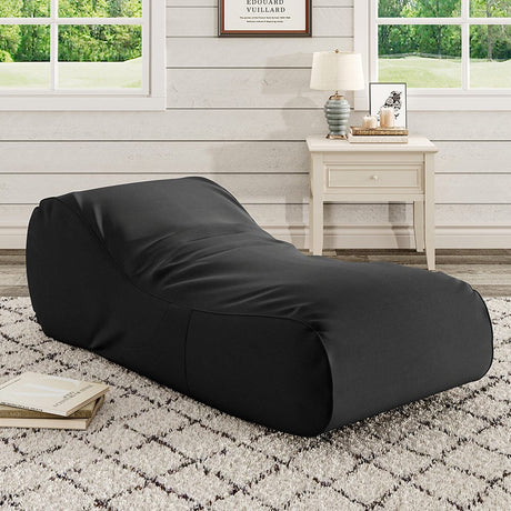 Dense Filling Comfy Lounger for Living Room Living and Home Black 