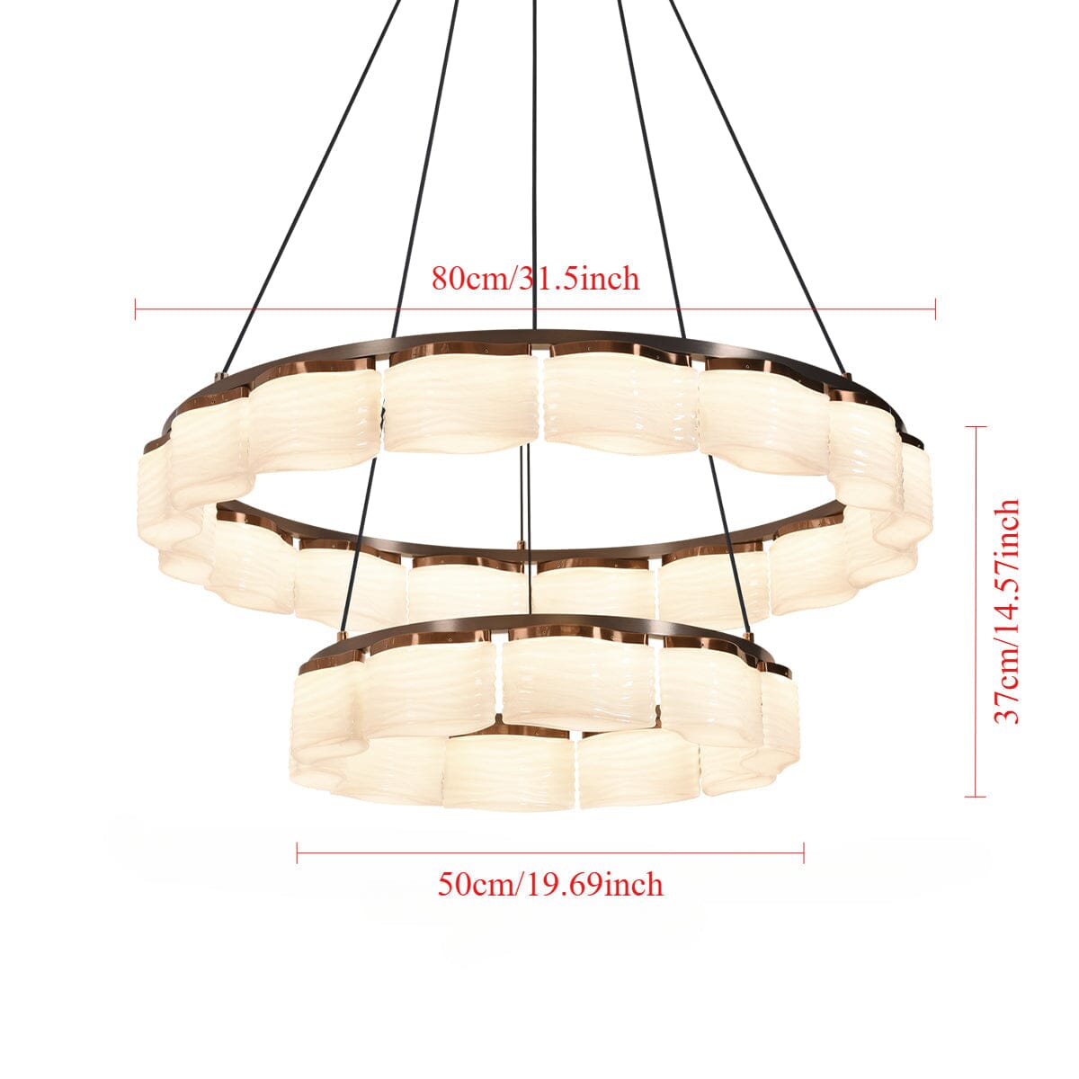 Lightsin Elegant LED Pendant Light with Onyx Glass Shade Lightsin UK 