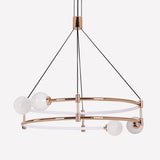 Lightsin Elegant Gold Double-Ring Pendant Light with Tri-Color Lighting Lightsin UK 