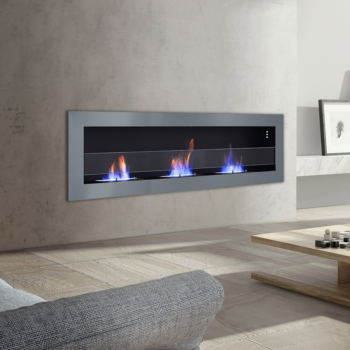 Smallbee Stainless Steel Wall Mount Bioethanol Fireplace Insert Smallbee UK 