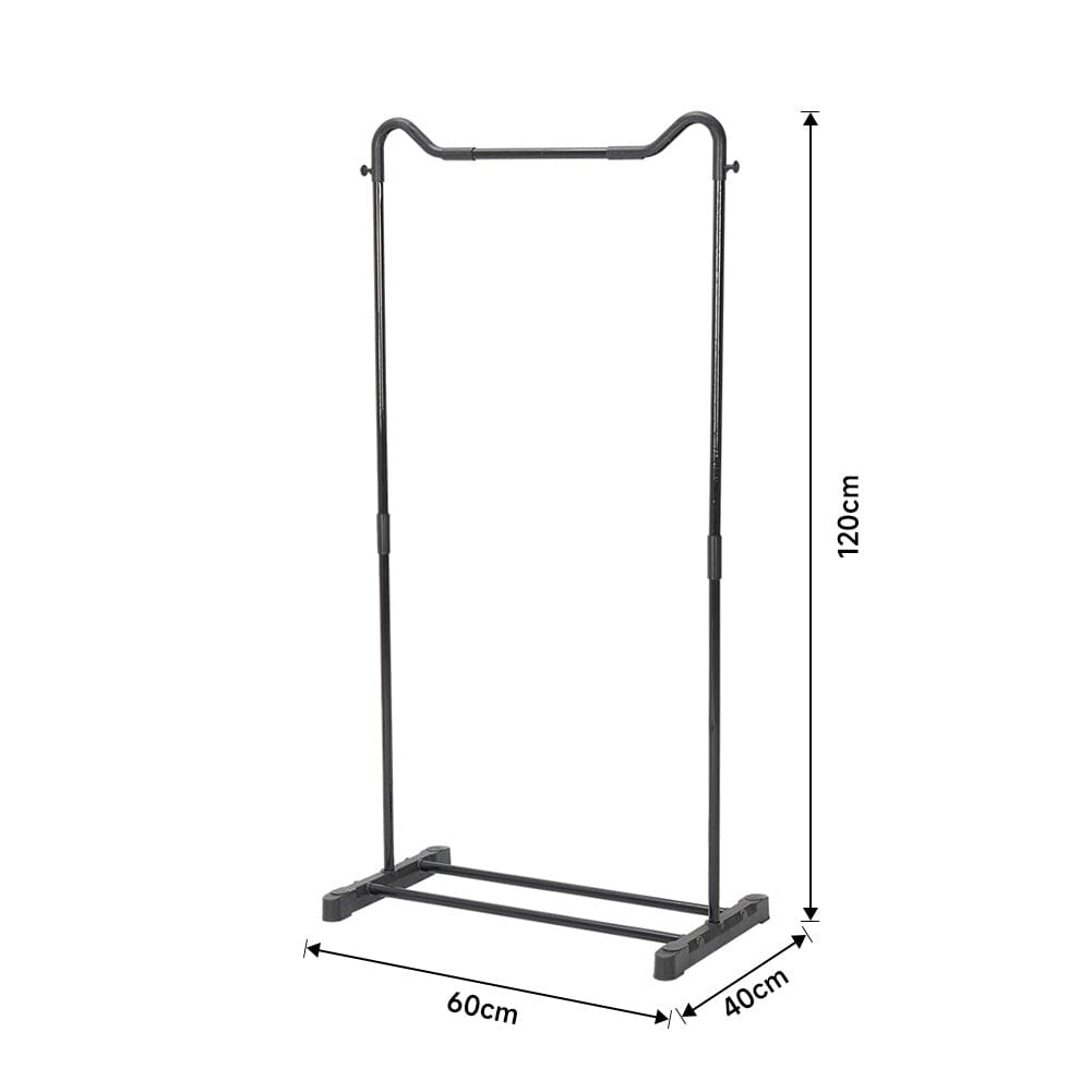 Freestanding Black Metal Garment Rack Living and Home 