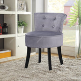 Velvet Vanity Stool with Thick Cushion Living and Home 