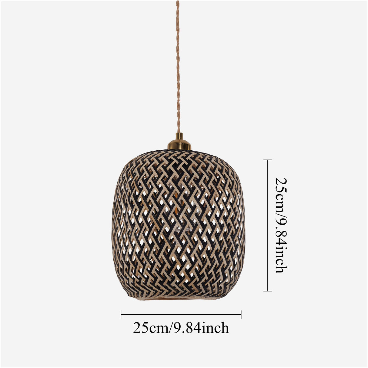 Lightsin Geometric Black Bamboo Pendant Light Lightsin UK 