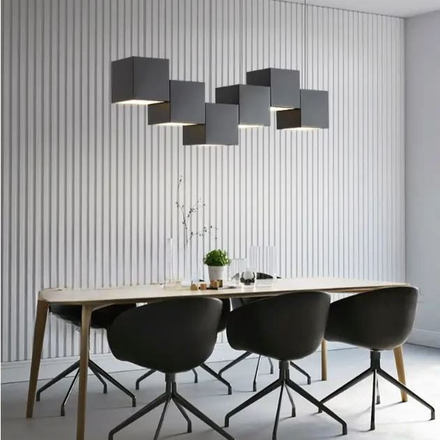 Lightsin Sleek Linear Cube Pendant Light Lightsin 