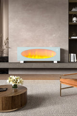 42 Inch Freestanding Electric Fireplace 2000W 7 Vibrant Colours Wall Mounted Fireplaces Living and Home 