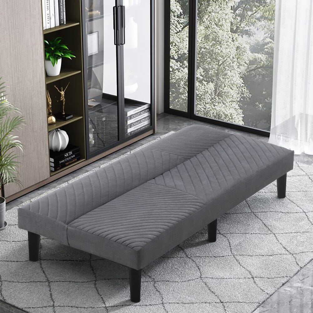 Grey 3 Seater Upholstered Sofa Bed Living and Home 