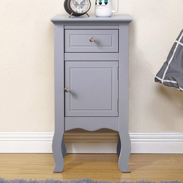 Wooden Bedside Side Table Nightstand with Drawer Living and Home 